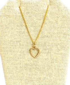 14KGF Heart Charm 2264-C
