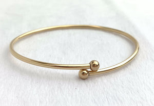 Flex Bangle w/Threaded Ball, 14k Gold Filled, #40115507L