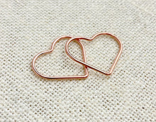 14k Rose Gold Filled Heart Jump Ring CL 17.5mm