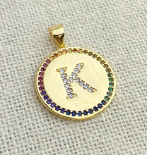 Gold Plated “K” Initial Pendant