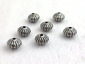 Corrugated Saucer Bead w/1.5mm Hole