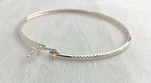 7.5” 3mm DC Bangle w/Clasp, Sterling Silver, 50213175L