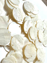 White Mother Of Pearl Shell, Circle Mother Of Pearl, Carved MOP, Sku#M3002