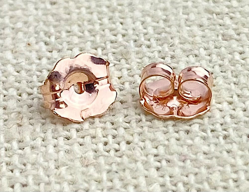 14k RGF Extra Heavy Earring Back (5.0x5.8mm)