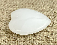 Chalcedony Quartz Heart Charm