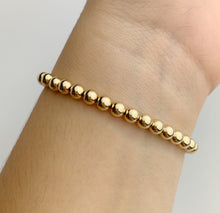 14k Gold Filled Beaded Stretchy Bracelet