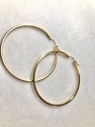 14KGF Hoop Earrings