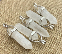 Crystal Quartz Silver plated Pendant