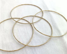 14k GF Hammered Wire Stacking Bangle
