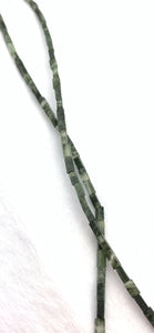 Green Grass Jasper Bead Strand
