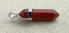 Jasper Silver Plated Pendant