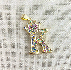 Gold Plated “K” Initial Pendant