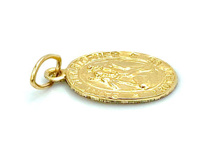 14KGF Saint Christopher Charm , Sku#1732-C