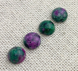 Ruby Fuchsite Circle Cabochon