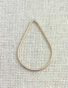 14k GF Teardrop Jump Ring 1.02x29x20mm CL