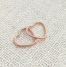 14k Rose Gold Filled Heart Jump Ring CL 10.0mm