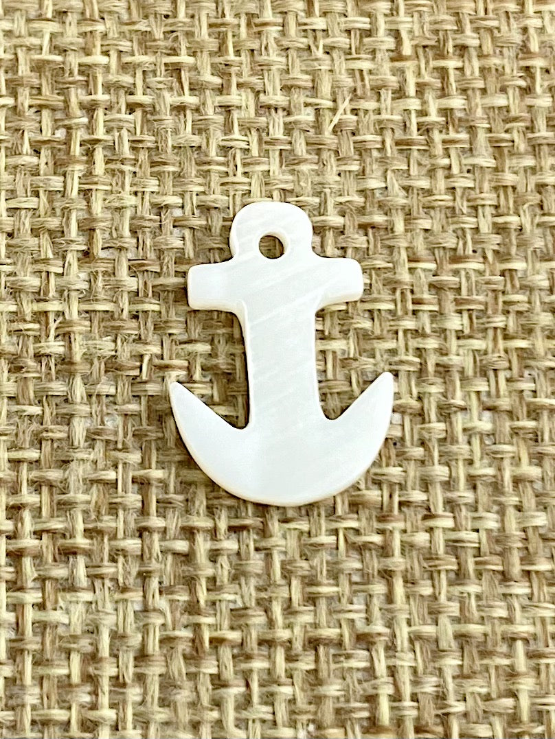 Mother of Pearl Anchor Charm