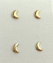 14kGF Moon Studs Sku#685-4