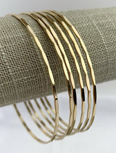 14k GF Hammered Wire Stacking Bangle
