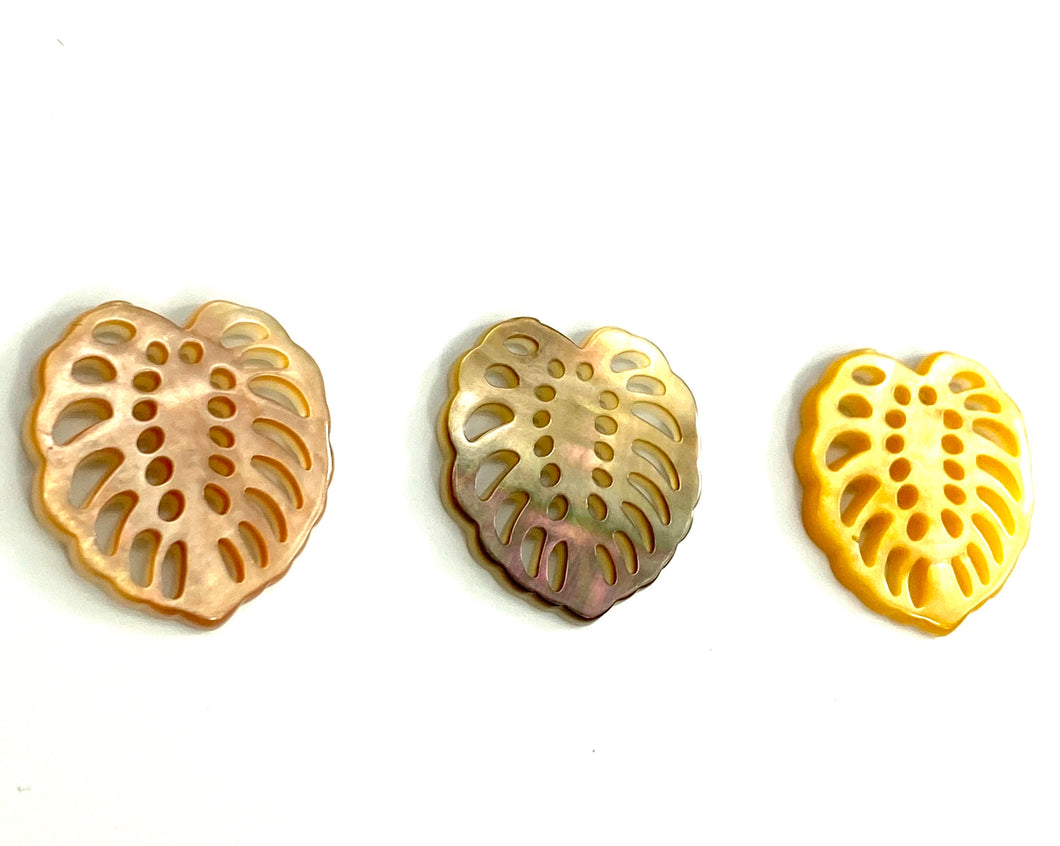 Monstera Leaf Mother of Pearl