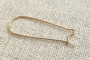 14k GF 35.0mm Kidney Ear Wire (0.76mm)