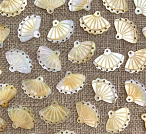 Mother of Pearl Fan Charms