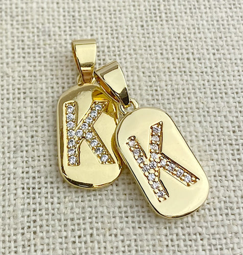 Gold Plated “K” Initial Pendant
