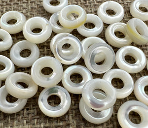 Mother of Pearl Donut Beads Sku#M601