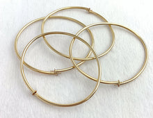 14kGF Flex Bangle w/4mm Cup & Peg