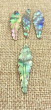 Abalone Feather Charm