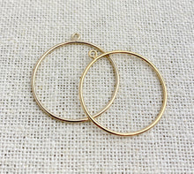 14k Gold Filled Round Drop 25mm