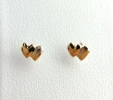 14k Gold Filled Heart Stud Earrings