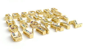 14k Gold Plated Initial Charms