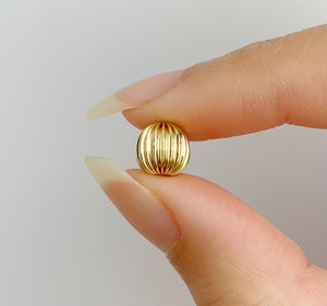 8mm Straight Corrugated Bead