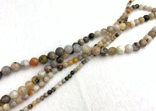 Bamboo Leaf Agate Bead Strand Sku#M2906