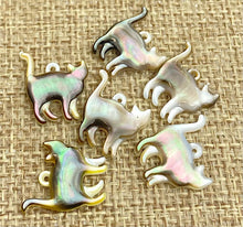Mother of Pearl Cat Charm