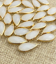 White Quartz Gold Plated Charm Sku#M1076