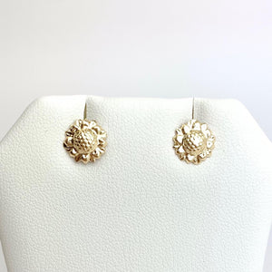 14k Gold Filled Sunflower Studs