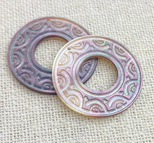 Mother of Pearl Circle Charm