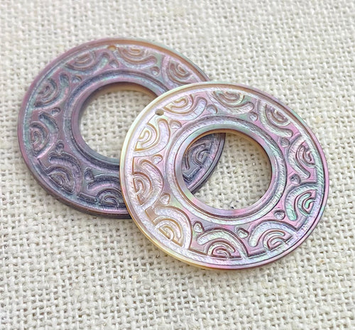 Mother of Pearl Circle Charm