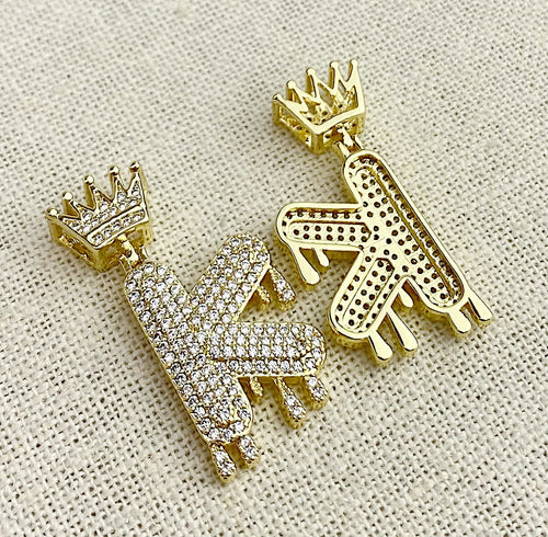 Gold Plated “K” Initial Pendant