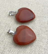 Gold Sand Stone Heart Pendant