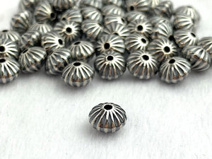Corrugated Saucer Bead w/1.5mm Hole