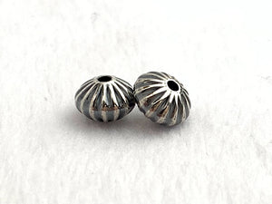 Corrugated Saucer Bead w/1.5mm Hole