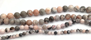 Pink Travertino Alhambra Bead Strand Sku#M2911