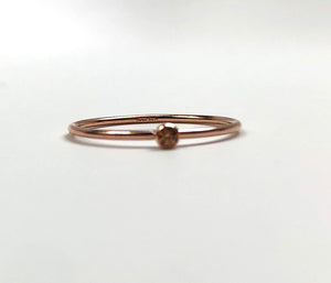 14kRGF 2mm Champagne Stacking Ring