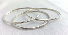7.5” 3mm DC Bangle w/Clasp, Sterling Silver, 50213175L
