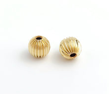8mm Straight Corrugated Bead