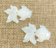 Mother of Pearl Fish Charm Sku#M129