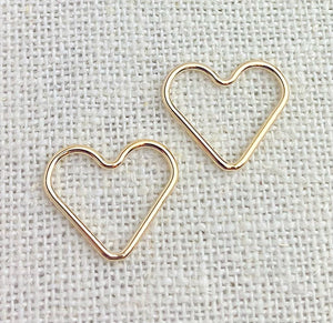 14k Gold Filled Heart Jump Ring CL 1x15.0mm